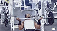 Incline reverse grip barbell bench press